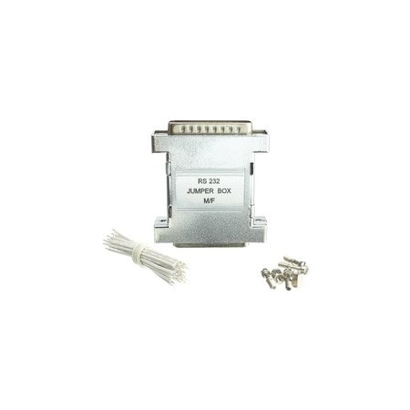 Cable Wholesale RS-232 Jumper Box, DB25 Male to DB25 Female 31D3-44200